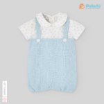 Knit And Fabric Romper Eden