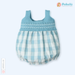 Knit And Fabric Romper Cluny