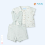 Boy Set Shirt And Overall Conejitos