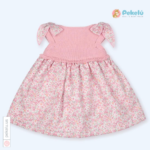 Knit and Fabric Dress Viviana