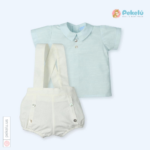 Boy Set Shirt And Overall Miami