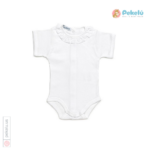 Cotton Baby Bodysuit with Ruffle Collar