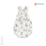 Baby Overall in Safari Print Fabric