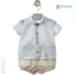 Baby Set Shirt and Shorts Arcilla