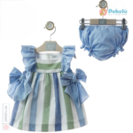 Little Girl Dress with Bloomers Mosaico