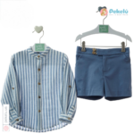 Boy Set with Shirt and Short Pants Nagare